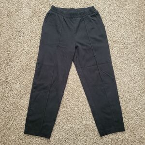 A New Day Knit Pants Trousers Black Front Seam Seamed Straight Leg Size Small